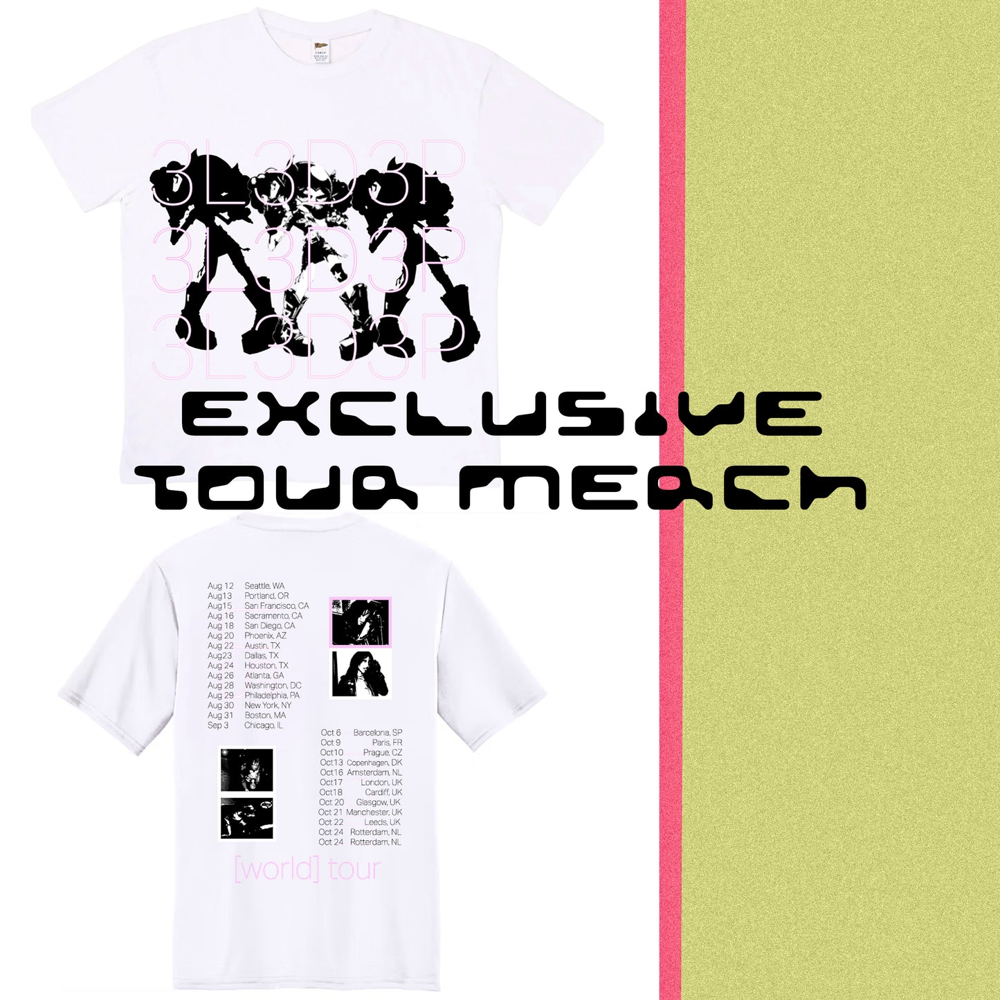 WORLD TOUR 2025 : WHITE T-SHIRT