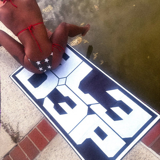 BLOCK LOGO ::: BEACH TOWEL